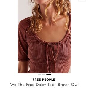 We the Free Daisy Tee- Brown Owl